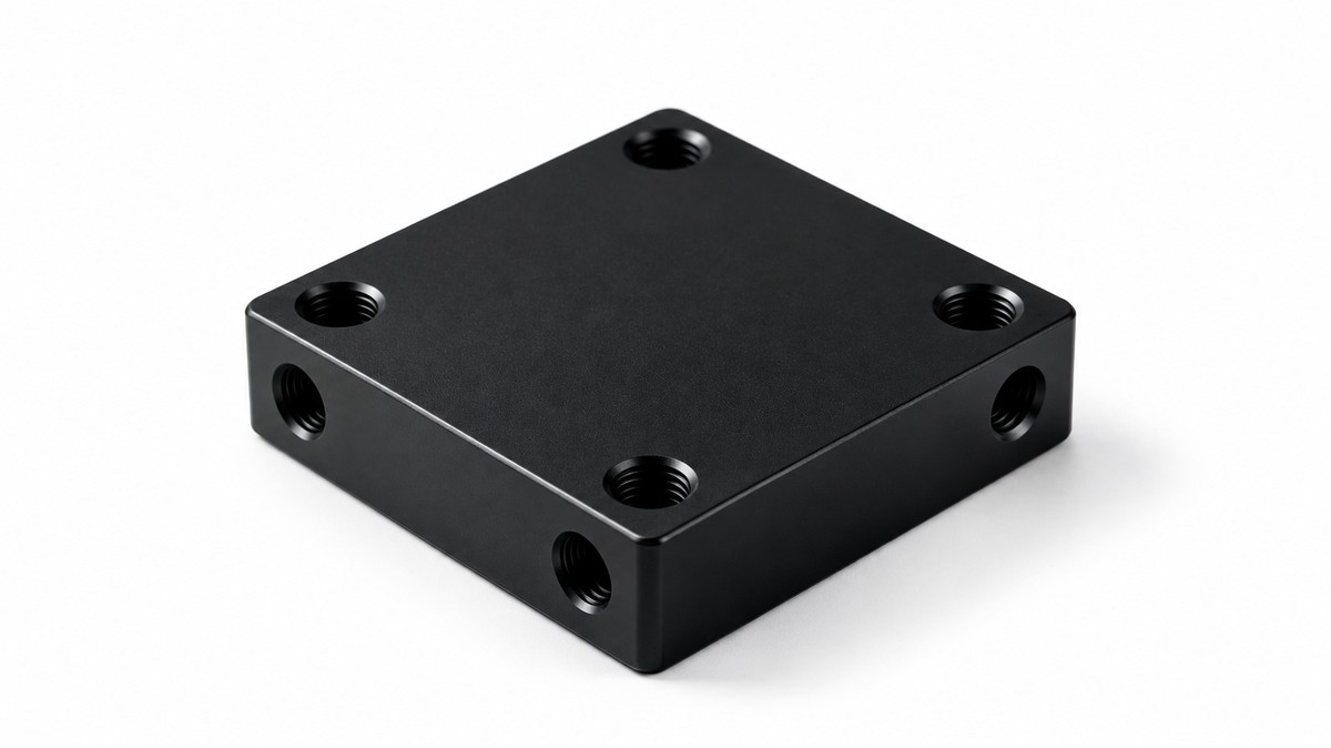 Powder coated CNC part