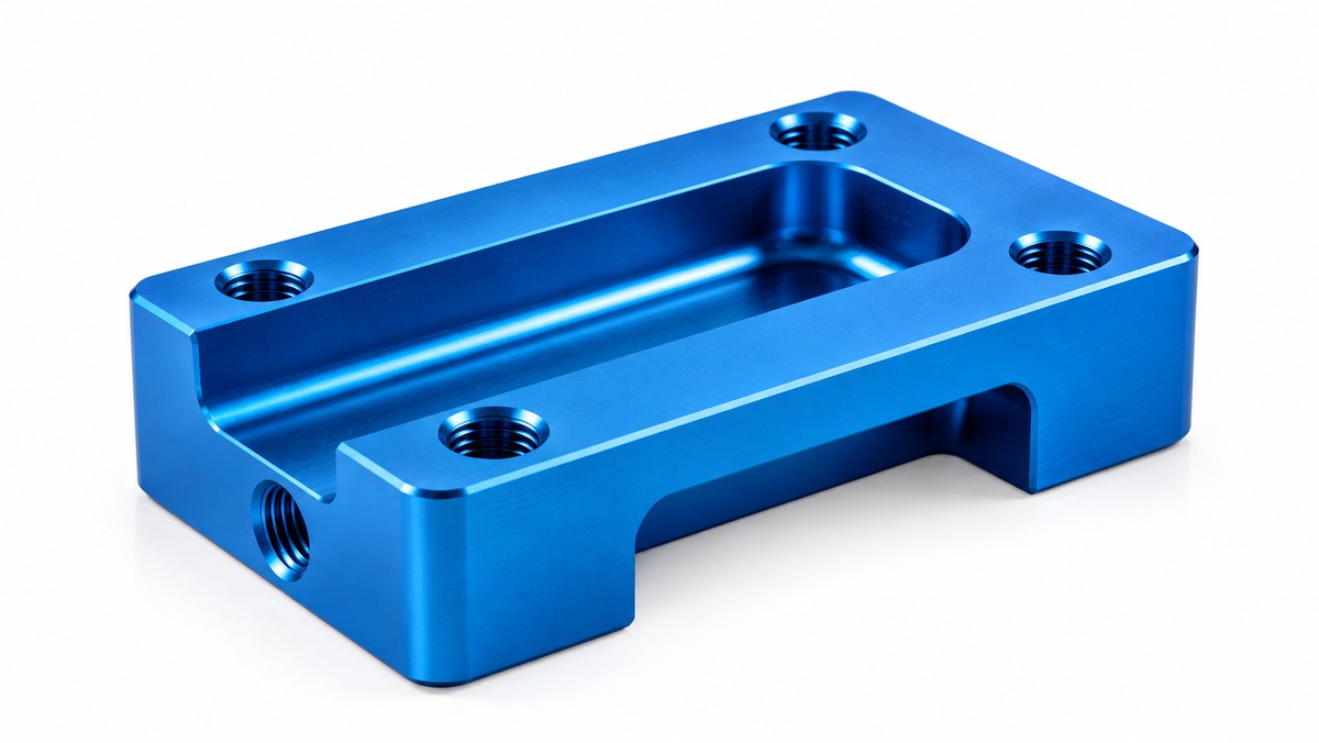 Anodised CNC part