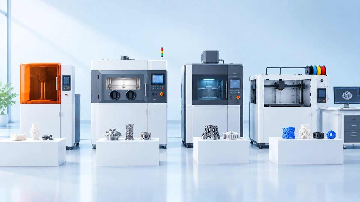Multiple 3D printing technologies