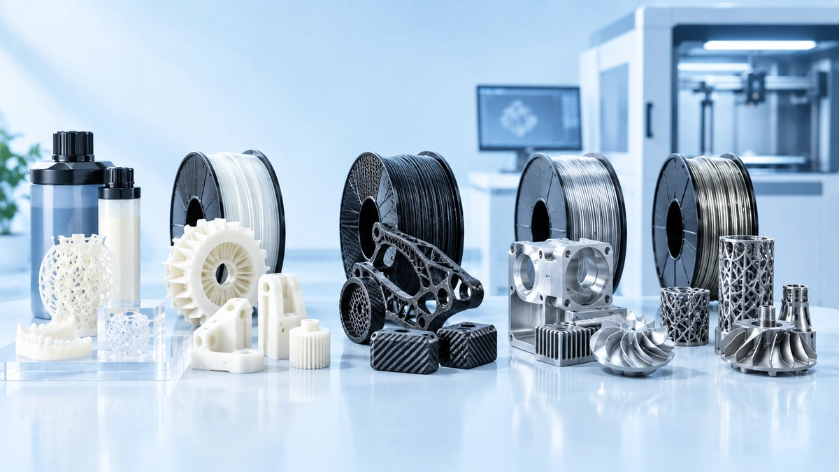 Wide range of 3D printing materials