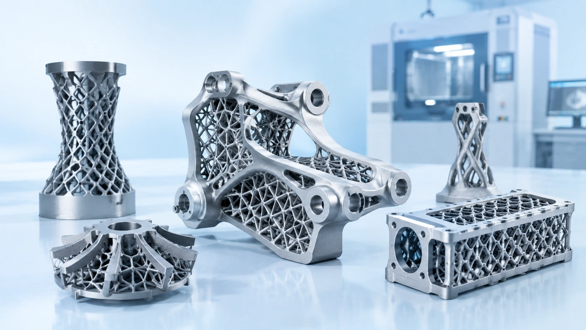 Complex geometry 3D printed parts