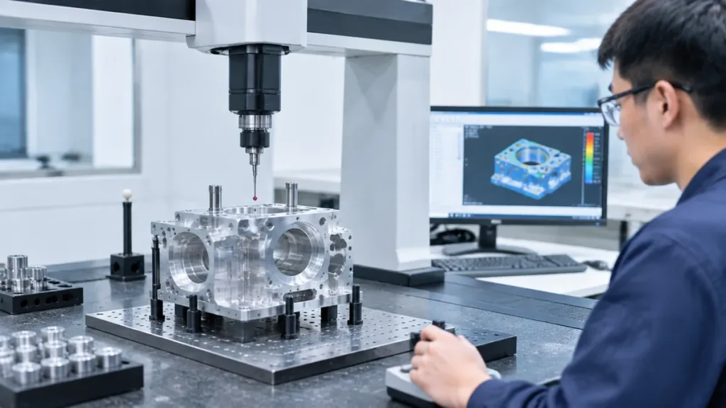 CMM inspection process for CNC machined parts accuracy verification