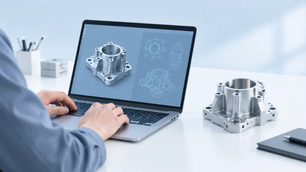 Send CAD STEP files for custom CNC machining quotation and DFM review